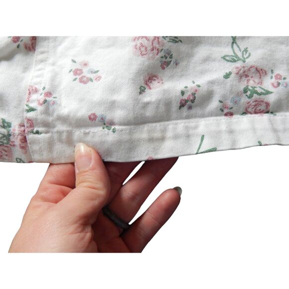 EXTRA BLUES women's size 1 vintage floral denim skirt & XS crop top tank set - Picture 13 of 16